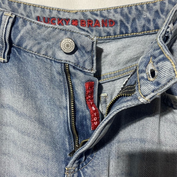 Lucky Brand Wide Leg Tencel Blend Soft Denim Pleated Palazzo Jeans Size 6 / 28 - Picture 13 of 16